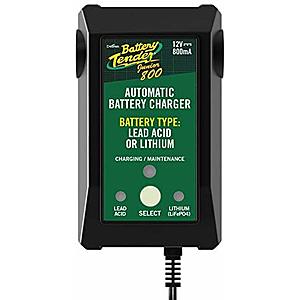 $22.49 Battery Tender 022-0199-DL-WH Junior 800 Selectable Battery Charger