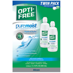 Opti-Free puremoist multi purpose contact solution (2 pack) $5.98 Walgreens