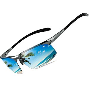 BIRCEN Men's Polarized Carbon Fiber UV Sunglasses - $13.50 at Amazon