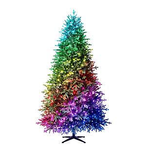 7.5ft Twinkly Pre-Lit Laurel Pine Christmas Tree w/ Multicolor LED Lights by Ashland $299.99