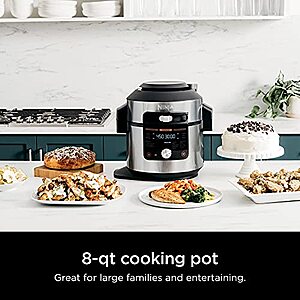 Ninja OL701 Foodi 14-in-1 SMART XL 8 Qt. Pressure Cooker Steam Fryer with SmartLid & Thermometer + Auto-Steam Release $229.99