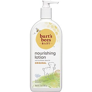 12-Ounce Burt's Bees Baby Lotion for Sensitive Skin (Original) $3.40