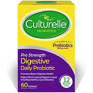 60-Ct Culturelle Pro Strength Daily Probiotic Capsules $21.35 w/ Subscribe & Save