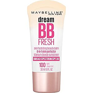 1-Oz Maybelline Dream Fresh Skin Hydrating BB Cream (various shades) From $5 w/ S&S + free shipping w/ Prime or on $25+