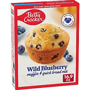 16.9-Oz Betty Crocker Wild Blueberry Muffin Mix $1.85 w/ S&S + free shipping w/ Prime or on $25+