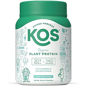 1.5-Lb KOS Dairy Free Organic Protein Powder $5.25 + Free Shipping