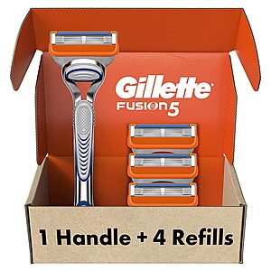 Select Amazon Accounts: Men's Razor Blade Refills: 12-Count Gillette Fusion5 $25.15, 12-Count Gillette5 $13.75 & More w/ S&S + free shipping w/ Prime or on $25+