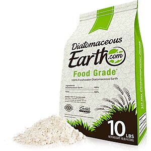 DiatomaceousEarth Food Grade Diatomaceous Earth: 10-lbs $14.30, 5-lbs $10.40, 2-lbs $8.40 w/ S&S + Free Shipping w/ Prime or on $25+