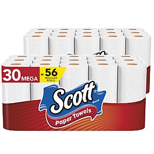 30-Count Scott Choose-A-Sheet Mega Rolls Paper Towels (102 Sheets/per roll) $20.85 w/ S&S + Free Shipping w/ Prime or on $25+