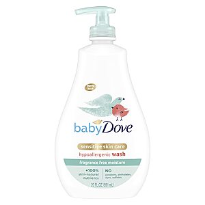 20-Oz Baby Dove Sensitive Skin Care Hypoallergenic & Fragrance Free Baby Wash $6.45 + Free Shipping w/ Prime or on $25+