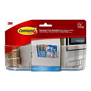 Command Large Caddy (Clear) $2.15 + Free Shipping w/ Prime or on $25+