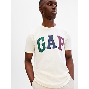 Gap Factory Outlet: Extra 50% Off Clearance: Men's Gap Logo T-shirt (Ivory) $5 & More + Free S&H