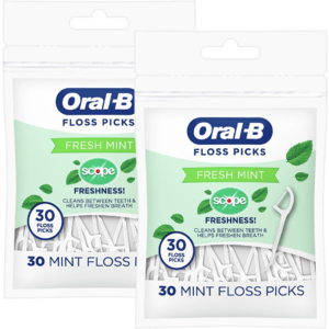 2-Pack 30-Count Oral-B Burst of Scope Floss Picks Free + Free Store Pickup at Walgreens ($10 Minimum Order)