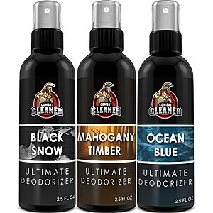 3-Pack 2.5-Oz Combat Cleaner Shoe Deodorizer Odor Eliminator Spray (Ocean Blue, Mahogany Timber, Black Snow) $2.95 w/ S&S + Free Shipping w/ Prime or on $35+