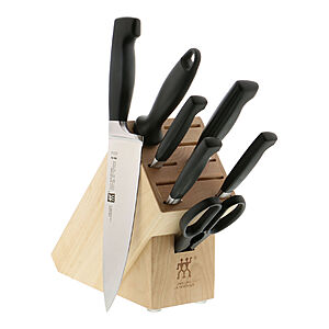 Zwilling Knife & Staub Cast Iron Cookware: 8-Pc Zwilling Four Star Knife Block Set $200 & More + Free S&H
