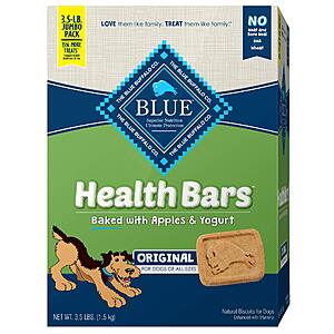 56-Oz Blue Buffalo Apple and Yogurt Natural Crunchy Dog Treats $3.80 w/ Subscribe & Save
