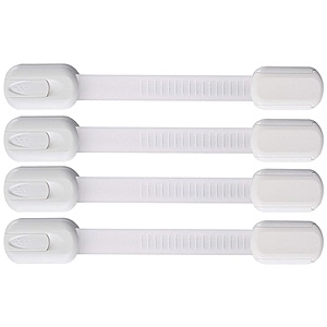 Prime Members: 4-Pack Vmaisi Childproofing Adjustable Multi Use Straps Cabinet Locks $3.80 + Free Shipping