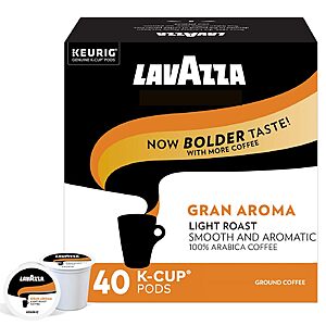 40-Count Lavazza Single-Serve Coffee K-Cups (Gran Aroma) $10.50 w/ S&S + Free Shipping w/ Prime or on $35+