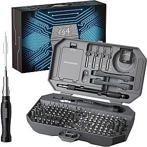 Prime Members: JAKEMY 164-in-1 Magnetic Precision Screwdriver Set $16.20 + Free Shipping