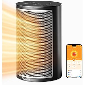 1500W GoveeLife Smart Indoor Space Heater (Black, Grey or White) $24 + Free Shipping