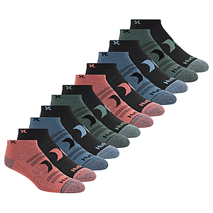 12-Pairs Hurley Men's & Women's Socks: Low Cut Socks (various colors) $12, Quarter Crew Socks $12 & More + Free Shipping w/ Amazon Prime