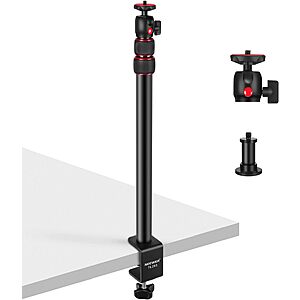 NEEWER Aluminum Extendable Camera Desk Mount (up to 17"-40") $18 + Free Shipping w/ Prime or on $35+