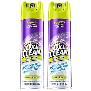 2-Pack 19-Oz Oxi Clean Foam-Tastic Foaming Bathroom Cleaner Spray (Fresh) $9 + Free Shipping w/ Amazon Prime