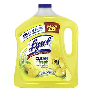 90-Oz Lysol Clean & Fresh Multi Surface Cleaner (Lemon & Sunflower) $5.85 w/ S&S + Free Shipping w/ Prime or on $35+