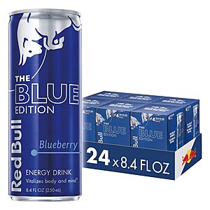 24-Count 8.4-Oz Red Bull Blue Edition Energy Drinks (Blueberry) $21.45 w/ Subscribe & Save