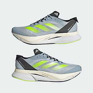 adidas Men's Adizero Boston 12 Running Shoes (Wonder Blue/Lucid Lemon/Carbon) $78.40 + Free Shipping