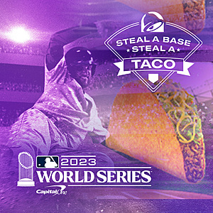 Free Doritos Locos Taco for Taco Bell Steal a Base, Steal a Taco Promo FREE