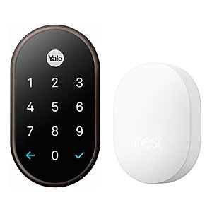 Nest x Yale Smart Door Lock w/ Nest Connect (Bronze or Satin Nickel) $218.45 + Free Shipping
