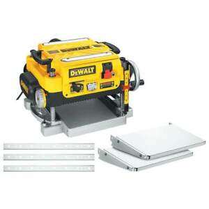 DeWALT DW735X 13-Inch Two-Speed Woodworking Thickness Planer + Tables & Knives - $435.20 + Taxes with 15% off Coupon - eBay