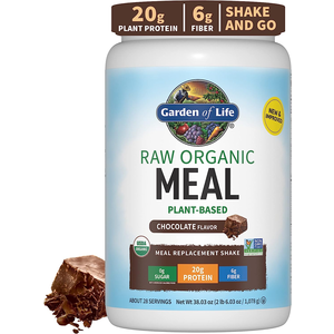 Amazon.com: Garden of Life Raw Organic Meal Replacement Shakes - Chocolate Plant Based Vegan Protein Powder,