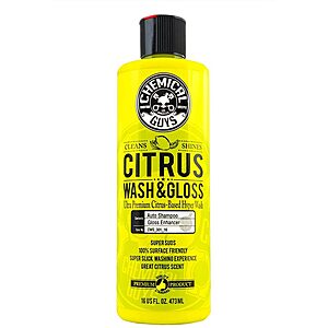 Select Automotive Care: 16oz Chemical Guys Citrus Wash & Gloss Car Wash Soap 2 for $9 w/ Subscribe & Save & More
