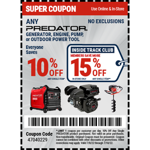 Harbor Freight Summer is heating up,  Everyone saves, ITC saves more coupons 07/8/22 - 07/10/22