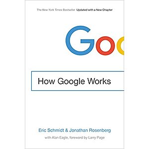 How Google Works (eBook) by Eric Schmidt, Jonathan Rosenberg $2.99