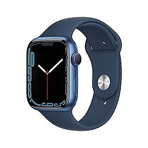 Apple Watch Series 7 [GPS 45mm] w/ Blue Aluminum Case - $319.99 + F/S - Amazon