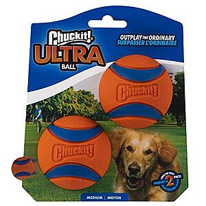 Chuckit! Ultra Ball Dog Toy, Medium (2.5 Inch) 2 Pack - $3.63 /w S&S - Amazon