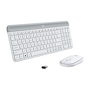 Logitech MK470 Slim Wireless Keyboard and Mouse Combo - Off White - $39.99 + F/S - Amazon