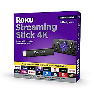 Roku Streaming Stick 4K - $24.99 - Amazon