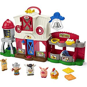 Fisher-Price Little People Farm Toy, Toddler Playset with Lights Sounds and Smart Stages Learning Content - $22.49 + F/S - Amazon