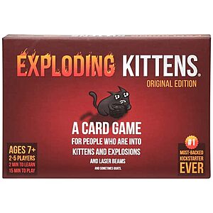 Exploding Kittens Original Edition - Card Game - $9.99 - Amazon