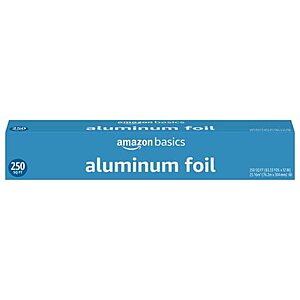 Amazon Basics Aluminum Foil, 250 Sq Ft - $6.05 /w S&S - Amazon