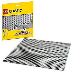 LEGO Classic Gray Baseplate 11024 (1 Pieces) - $7.19 - Amazon