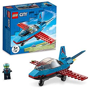 59-Piece LEGO City Stunt Plane Building Kit - $6.39 - Amazon