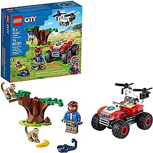 74-Piece Lego City Wildlife Rescue ATV (60300) - $7.51 - Amazon