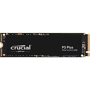 2TB Crucial P3 Plus PCIe NVMe M.2 Solid State Drive SSD - $117.99 + F/S - Amazon