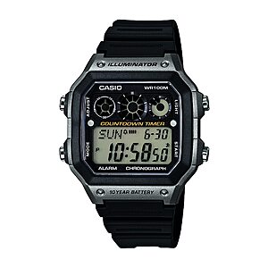 Casio Men's AE-1300WH-8AVCF Illuminator Digital Display Quartz Black Watch - $12.74 - Amazon