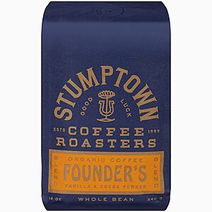 12-Oz Stumptown Coffee Roasters Medium Roast Organic Whole Bean Coffee $9.60 w/ Subscribe & Save
